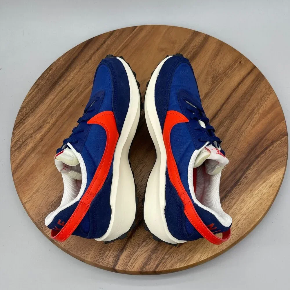 Nike Waffle Debut Retro Shoes Womens SIze 8 Blue Orange Running Walking Sneakers